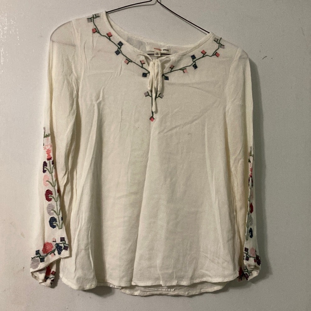Cream white blouse